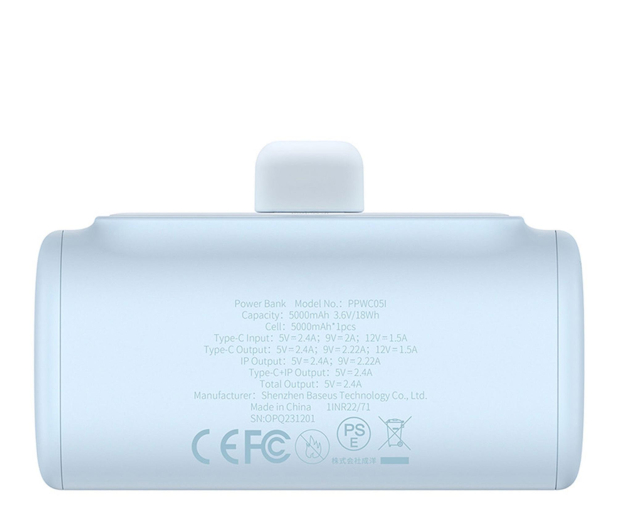 Baseus Compact IP 5000mAh 20W (niebieski) - 1310911 - zdjęcie 5